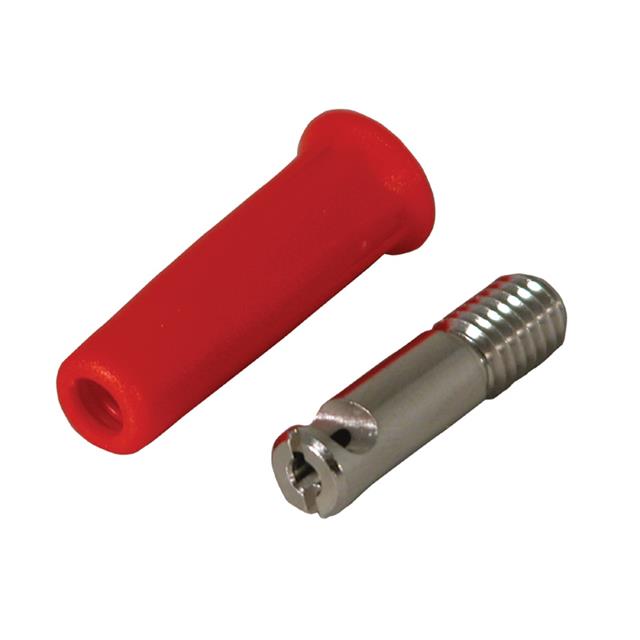 【CT2213-2】CONN BANANA JACK SOLDER RED