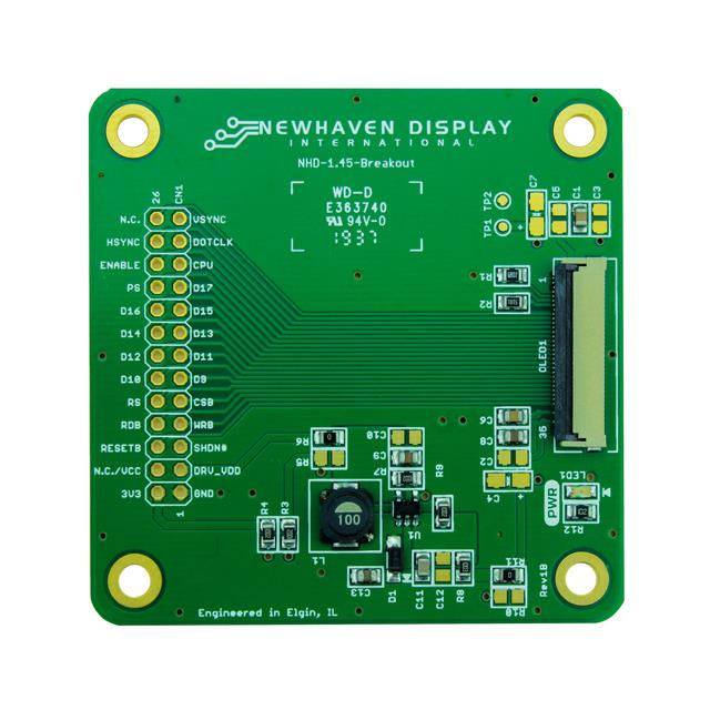 【NHD-1.45-BREAKOUT】EVAL BD NHD-1.45-160128G SSD1357