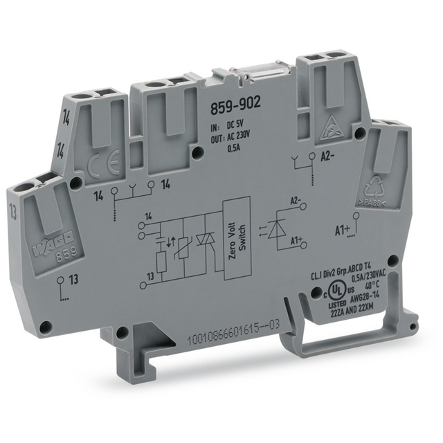 SSR RELAY SPST-NO 500MA 24-260V【859-902】