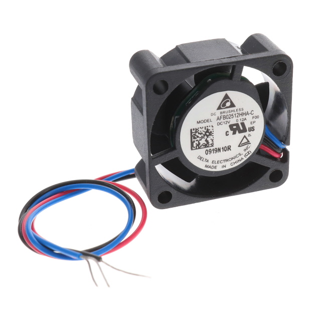 【AFB02512HHA-CF00】FAN AXIAL 25X10MM 12VDC WIRE