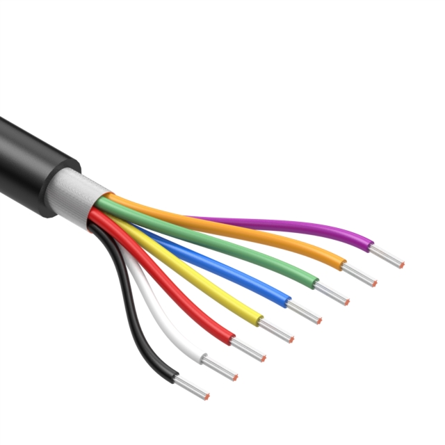 CABLE 8COND 24AWG BLK SHLD 30M【30-02461】