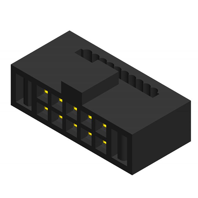 【3230-10-0102-00】CONN SOCKET 10POS IDC GOLD