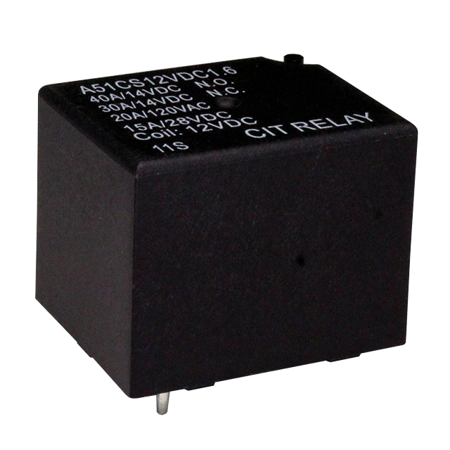 【A51CS12VDC1.6】RELAY AUTOMOTIVE SPDT 40A 12V