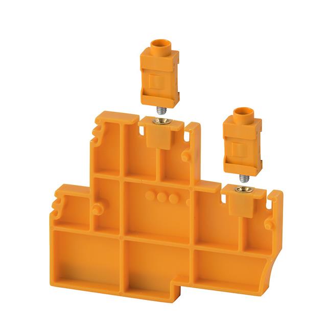 CONN TERM BLK END BRCKT RAIL BLU【1072760000】