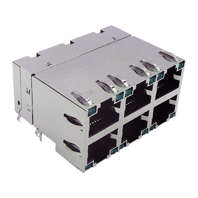 【C850-2B3R-54】CONN JACK 6PORT PCB