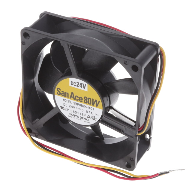 【9WP0824H401】FAN AXIAL 80X25MM 24VDC WIRE