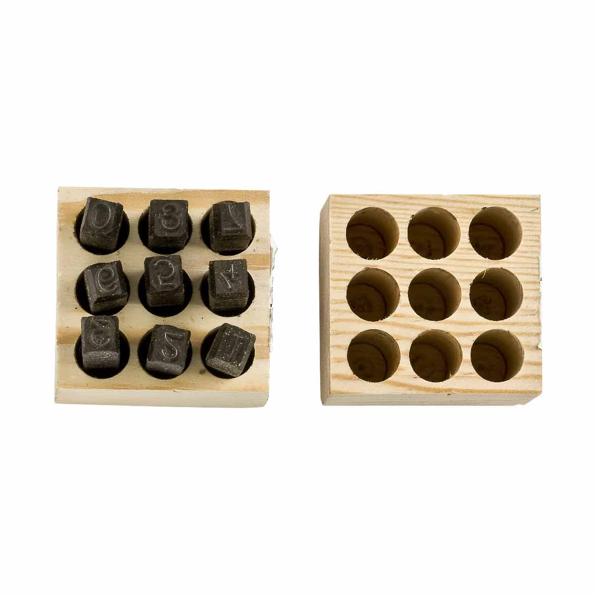 1/4 INCH NUMBER SET WITH 9 CHARA【23241】