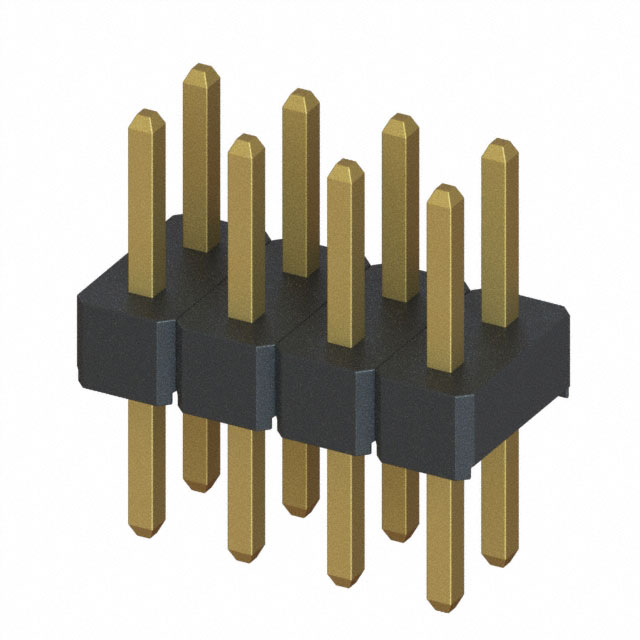 【M22-2020405】CONN HEADER VERT 8POS 2MM