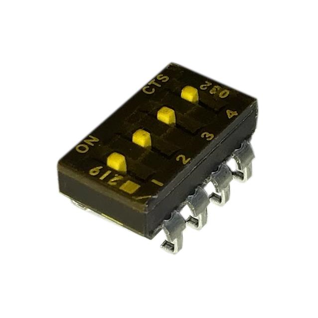 【219-4LPSTJR】SWITCH SLIDE DIP SPST 0.1A 20V [digi-reel品]