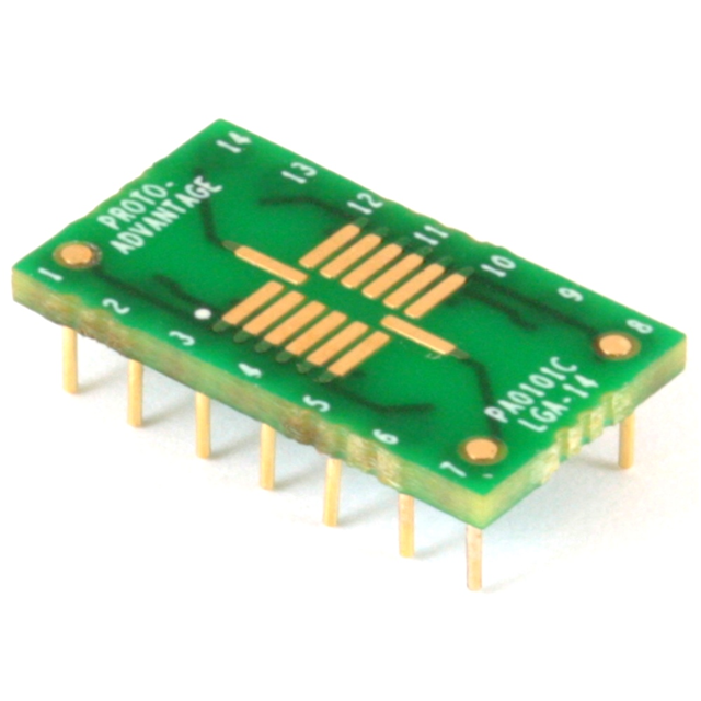 【PA0101C】LGA-14 TO DIP-14 SMT ADAPTER (0.