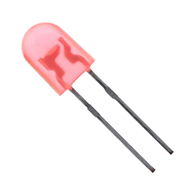 【HLMP-HG74-XY0DD】LED RED DIFFUSED 5MM OVAL T/H