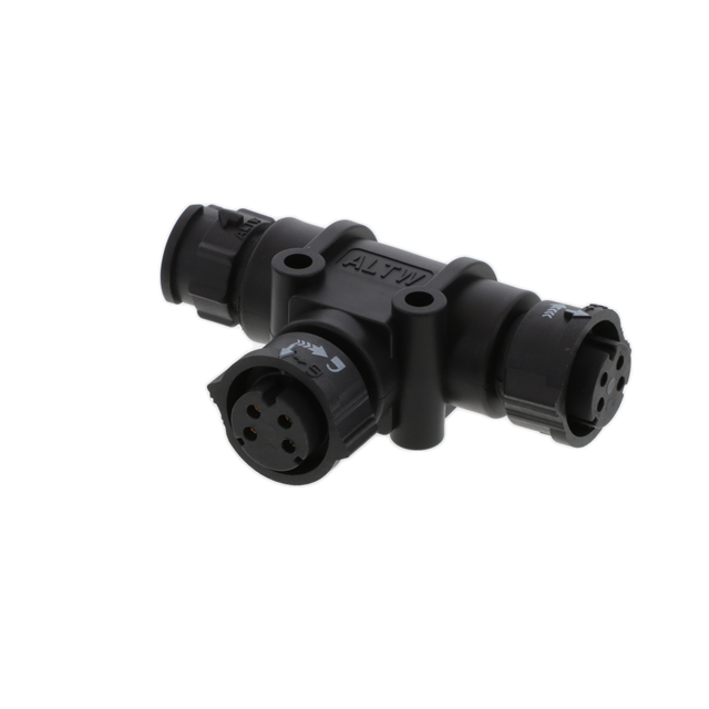 【AB-CB-040404-FMF-TQ001】CONN T-ADAPTER 4P-4/4P F-F/M/M