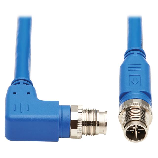 【NM12-6A3-10M-BL】CBL 8POS RCPT RA TO RCPT 32.8'