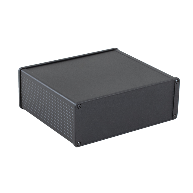 BOX ALUM BLACK 7.34"L X 6.3"W【1457U1601BK】