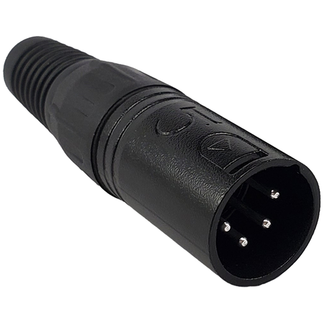 【IO-XLR4-M-BK】PROFESSIONAL 4 PIN XLR CONNECTOR