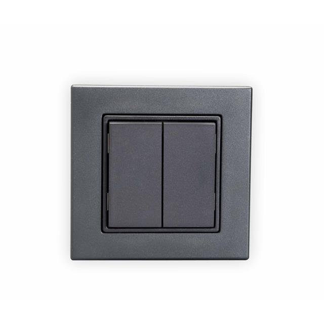 DUAL EURO WIRELESS SW ZIGBEE BLK【ZBT-S2EBK】
