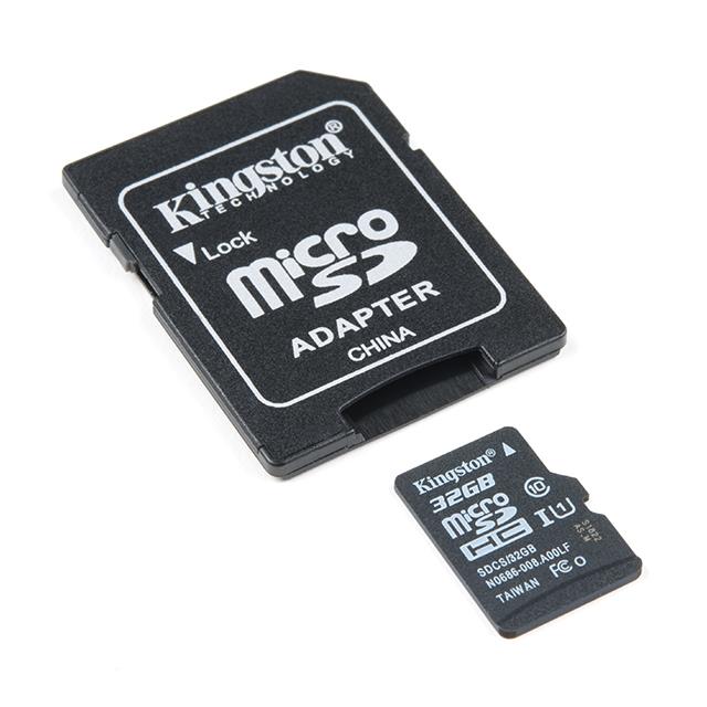 【COM-14832】MEM CARD MICROSD 32GB CLASS 10