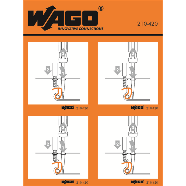 STICKERS FOR OPERATING INSTRUCTI【210-420】