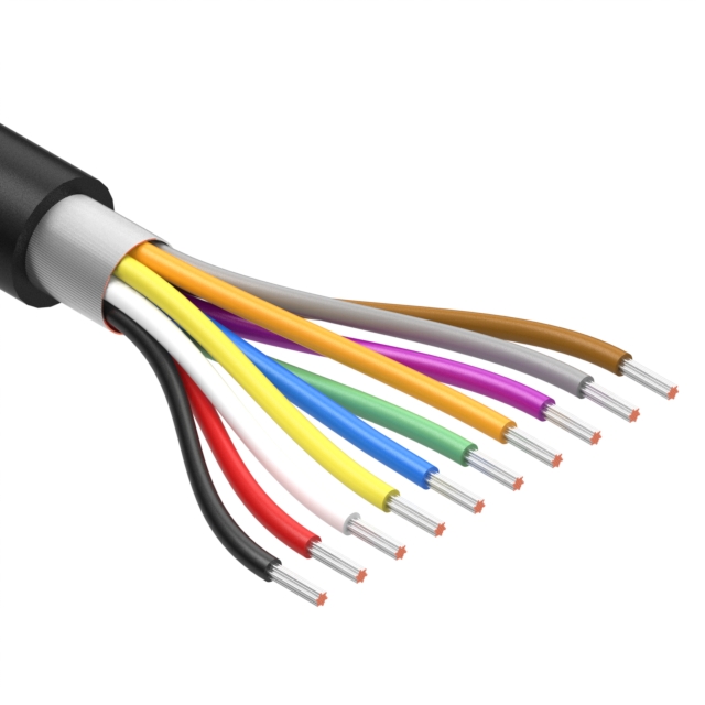 CABLE 10COND 28AWG BLK SHLD 1M 30-02479 Tensility