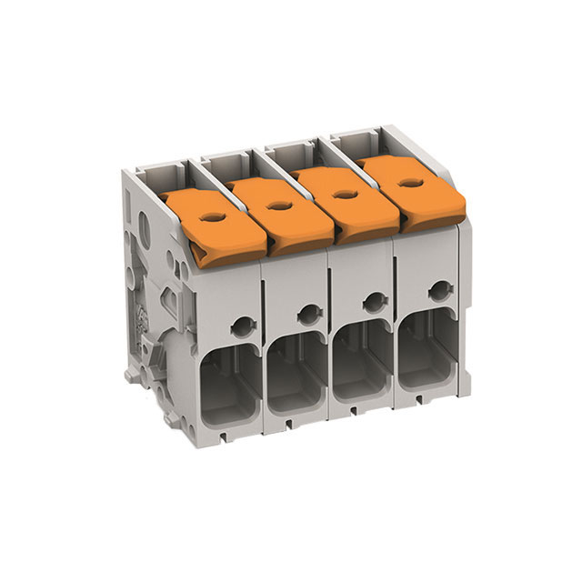 PCB TERMINAL BLOCK; LEVER; 6 MM;【2606-1104/010-000】
