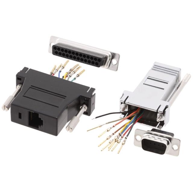 【MHDA25-SMJ8-M-K】25 WAY FEMALE D-SUB TO RJ45 ADAP