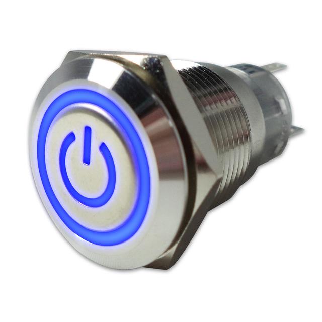 【SW-PB7-03LB22CFPB12V】ANTI-VANDAL PUSHBUTTON SWITCH, 1