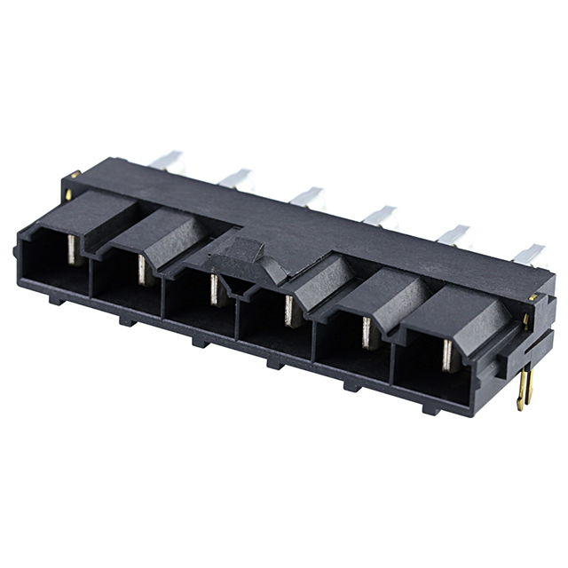 CONN HEADER R/A 6POS 10MM【0428206243】