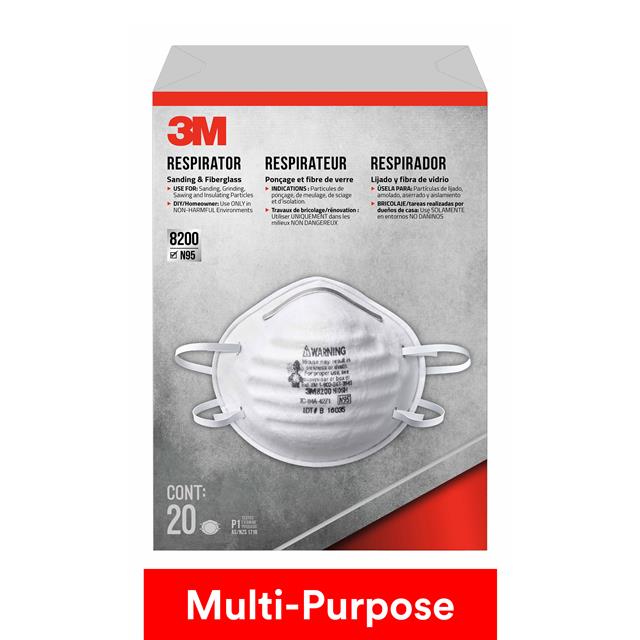 3M SANDING AND FIBERGLASS RESPIR【8200H20-DC】