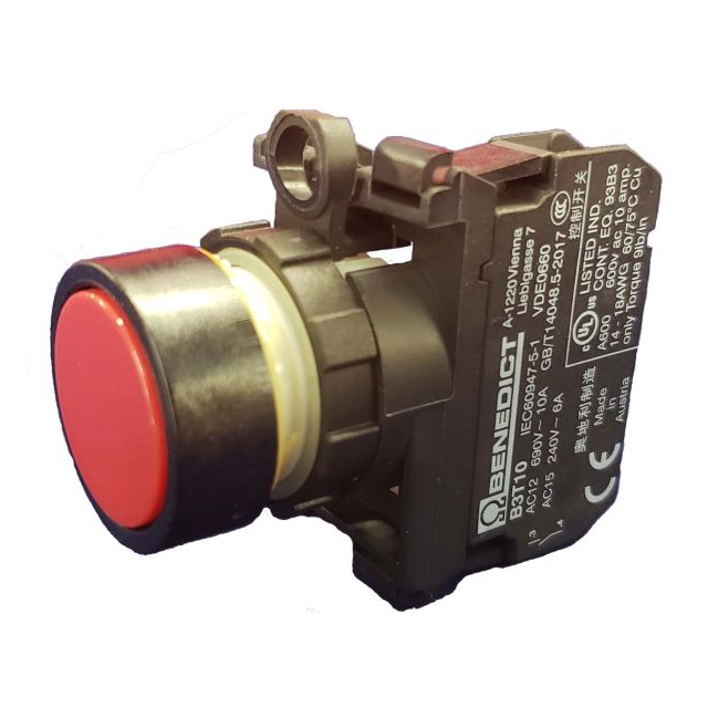 PB RED + CONNECTOR+1N/C【BS3D RT/01】
