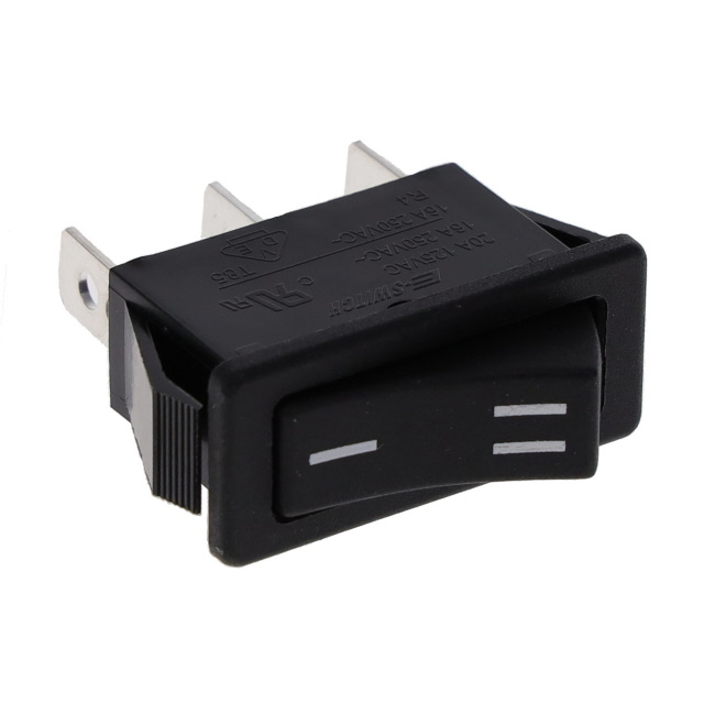 CHERRY Rocker Switch SPDT 20A 250V - Black Rocker Switch For Electrical Projects & DIY