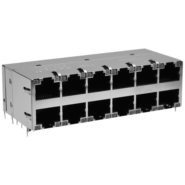 CONN JACK 12PORT PCB【9-1840858-4】