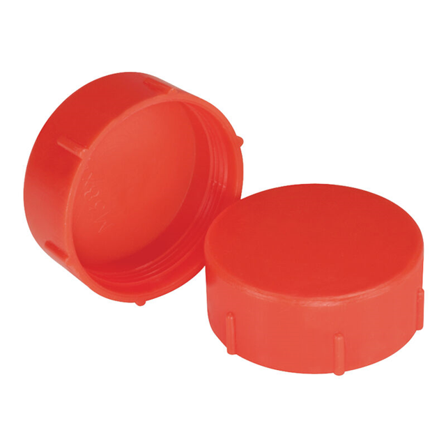 【12103A】METRIC THREADED CAP:LDPE RED,M12