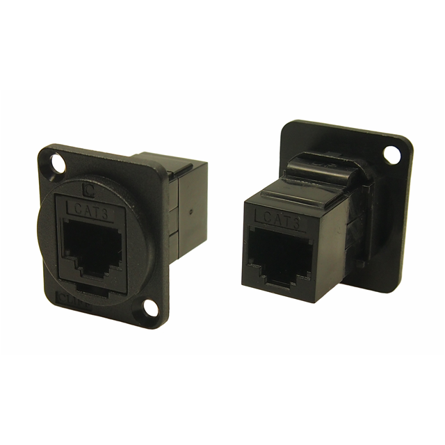 【CP30224】CONN FEEDTHRU CAT3 RJ12 6P6C CSK