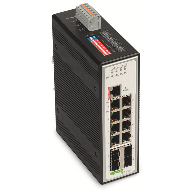 INDUSTRIAL-MANAGED-SWITCH; 8-POR【852-1305】