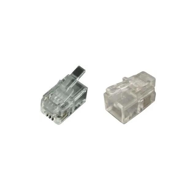 4P4C UNSHLD PLG FLAT CBL 1=10PCS【MHRJ224P4CF】