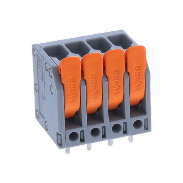 【2604-3104】PCB TERMINAL BLOCK; LEVER; 4 MM;