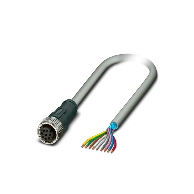 【1095802】CIRC CBL 8POS RCPT TO WIRE 6.56'