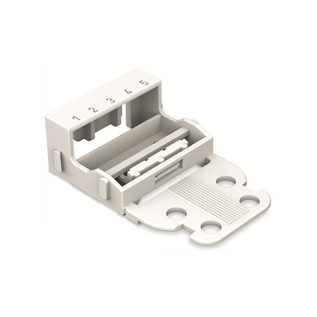 CARRIER SCREW MNT 5POS WHITE【221-505】