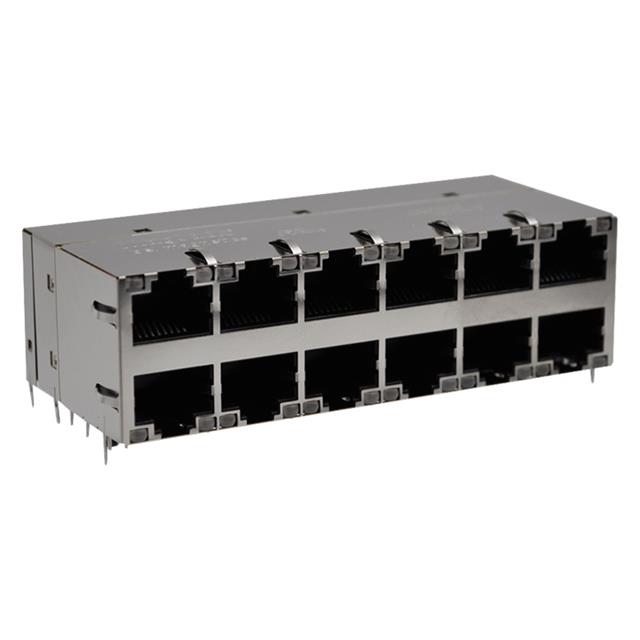 【08AN-2C6R-GK-C】CONN JACK 10PORT PCB