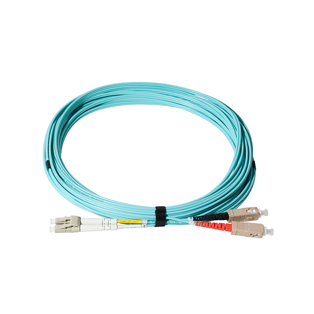 LC-SC OM3 Dplex Fiber Jumper 10M【ADT-PC-LCSC-OM3DX-RAQ-10M】