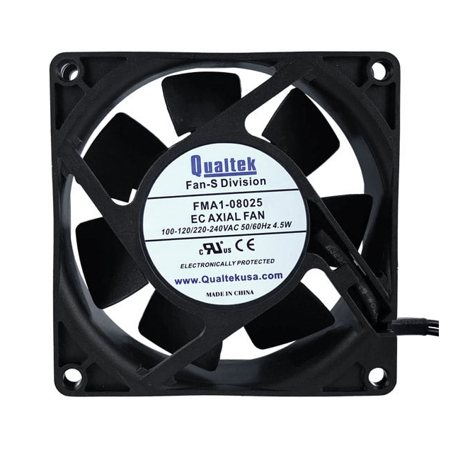 【FMA1-08025WBHW12】EC FAN, 80X80X25MM, 2-BALL BEARI