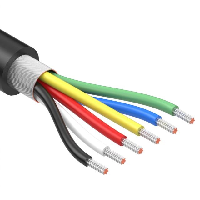 【30-02449】CABLE 6COND 32AWG BLACK SHLD
