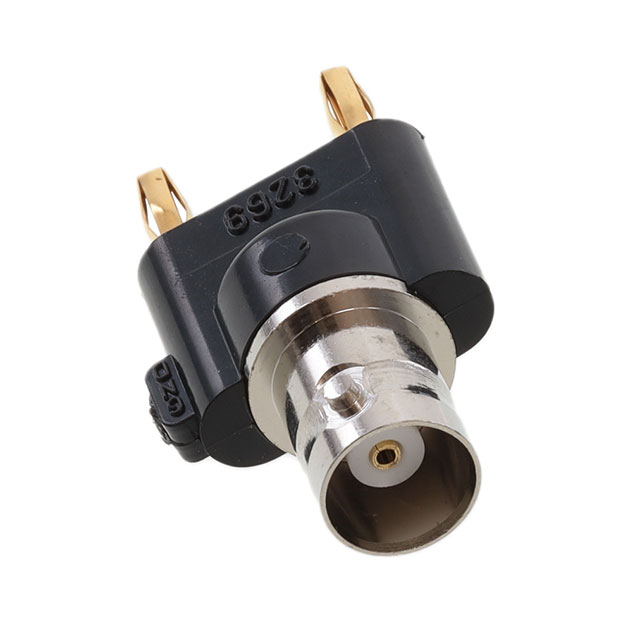 【3269】ADAPT BNC JCK TO DBL BAN PLG BLK