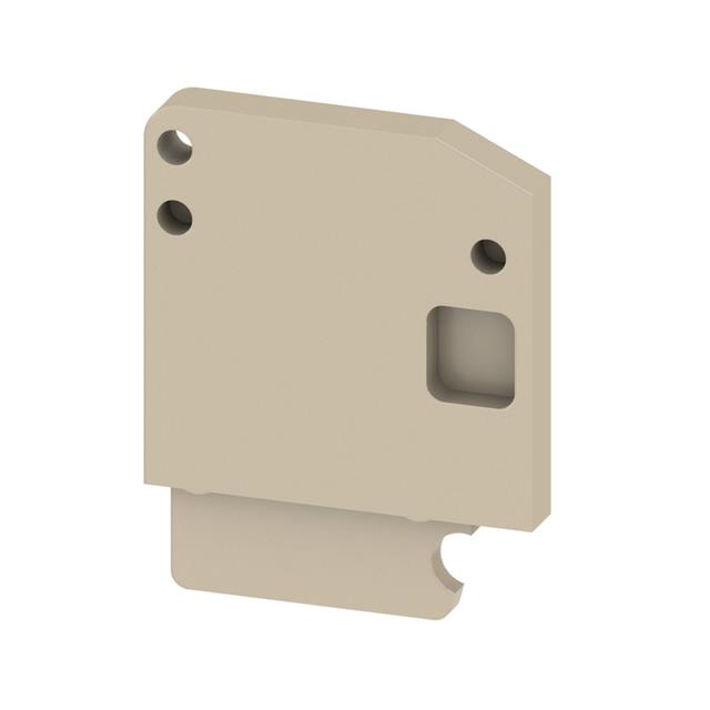 CONN TERM BLK END PLATE RAIL BG【0476260000】