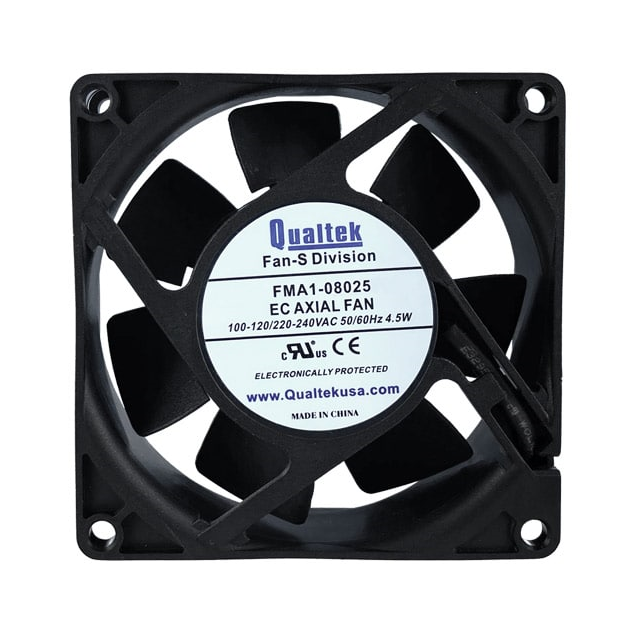 【FMA1-08025WBHT12】EC FAN, 80X80X25MM, 2-BALL BEARI