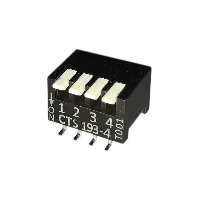 【193-4MSR】SWITCH PIANO DIP SPST 0.05A 24V [digi-reel品]