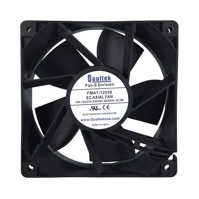 【FMA1-12038WBJT12-A】EC FAN, 120X120X38MM, 2-BALL BEA