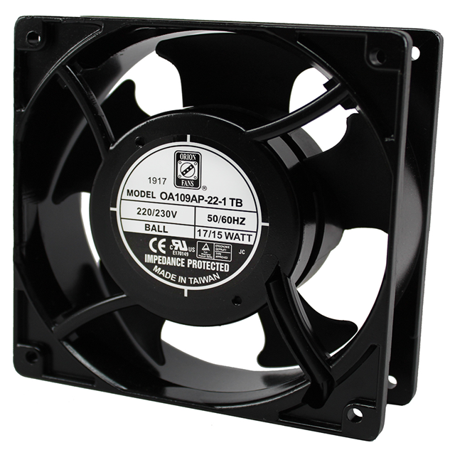 【OA109AP-22-1TB】FAN AXIAL 120X38MM 230VAC TERM