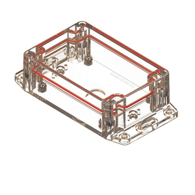 【RBF53P06C10C】CLEAR/CLEAR FLANGED BASE POLYCAR