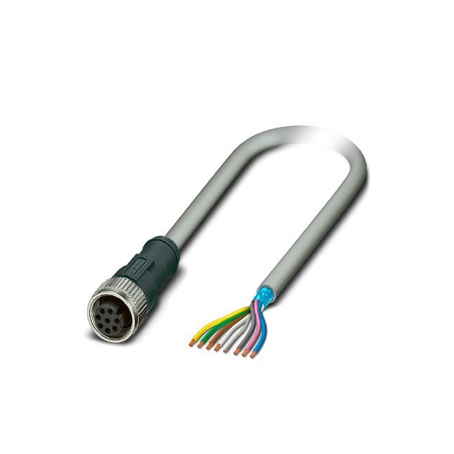 【1095939】CIRC CBL 8POS RCPT TO WIRE 6.56'